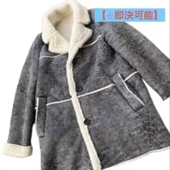 【⭐︎即決可】【大人気！！】ZARA グレー フェイクファー コート