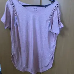UNIQLO ピンク Vネック ヨガウェア Sハンドメイド