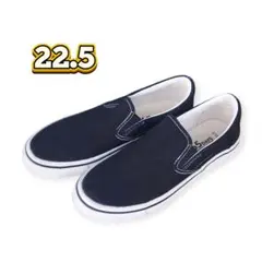 ​しまむら CLOSSHI スリッポン 22.5cm 黒 スニーカー キッズ 靴