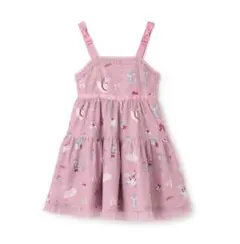 新品未使用　130cm メゾピアノ　くるみ割り人形柄キャミワンピース ジャンスカ