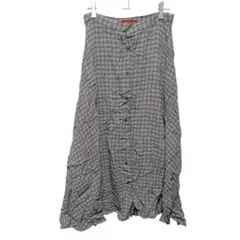 ❤イタリア製 MARTINO MIDALI チェック柄フレアスカート 44