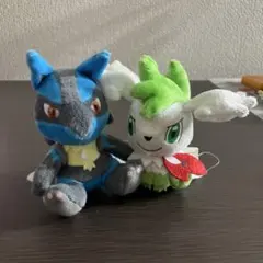 ポケットモンスター 2005年ルカリオ・2008年シェイミぬいぐるみ2個セットのサムネイル