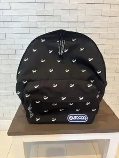 UTDOOR クジラ柄 刺繍リュック　ブラック