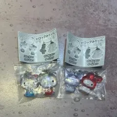 サンリオなかよしドロップチャーム2個 ハローキティ マイメロ クロミ
