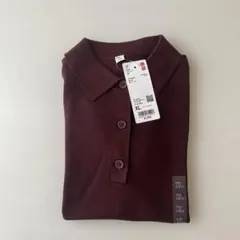 ユニクロ　ポロセーター半袖【未使用タグ付】XL Brown