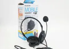 ELECOM モバイルヘッドセット USBプラグ HS-NB11SCBK