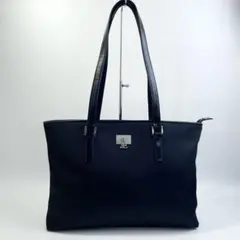 美品 courreges ナイロントートバッグ 軽量 ブラック A4収納可能のサムネイル