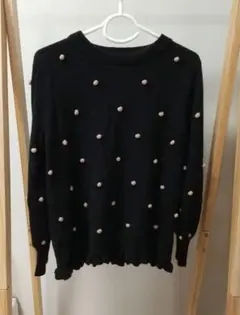 着用回数少なめ☆&LOVE　Cuteなドットヤーンニットプルオーバー