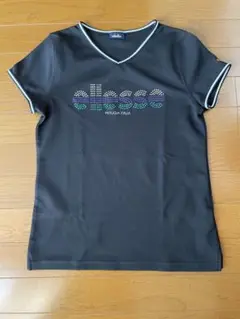 ellesse VネックTシャツ 黒