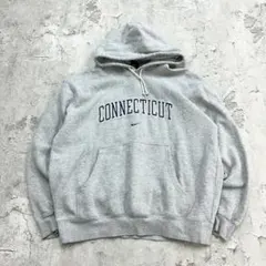 NIKE　ナイキ　パーカー　プルオーバー　フーディー　古着　グレー　L