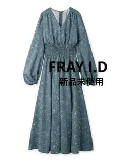 FRAY I.D❤️新品未使用❤️ラインアートプリントワンピースsize0