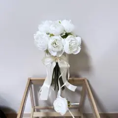 アーティフィシャルフラワー ピオニー 芍薬 ウエディングブーケ