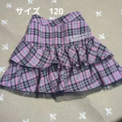 LIZLISAdoll Bambina フリル付きスカート ピンク黒チェックのサムネイル