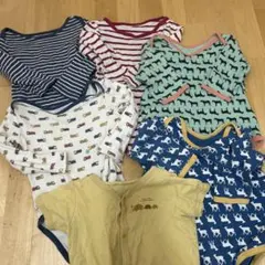 長袖ロンパース　肌着 80cm 5枚セット