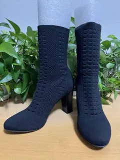 ダイアナ DIANA ニットブーツ　パンチング　ストレッチブーツ　24cm