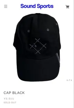 JLAL sound sports cap キャップ ブラック - メルカリ