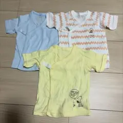 ベビー肌着　単肌着　3枚セット　50〜60サイズ　UNIQLO スヌーピー