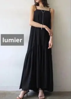 美品 lumier 楊柳シアーキャミワンピース Fサイズ 肩紐調整可能のサムネイル