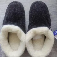 ♥ルームシューズ スリッパ 冬用 ボア クロッグシューズ サボシューズ ブラック