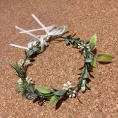 花冠 ヘッドドレス 葉