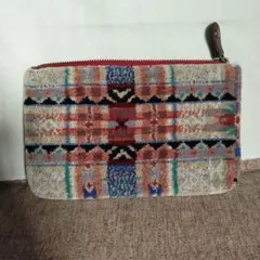 Hotman シェニール織り ポーチ チェック柄のサムネイル