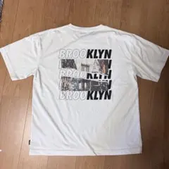 BROOKLYN プリント Tシャツ Lサイズ ホワイト