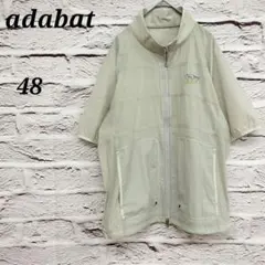 アダバット 【48】 半袖ナイロンジャケット シップスアップ ロゴプリント