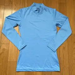 DUARIG タートルネック インナー S サッカー 水色