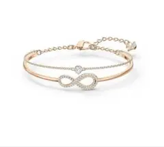 スワロフスキー SWAROVSKI Infinity バングル ローズゴールドのサムネイル