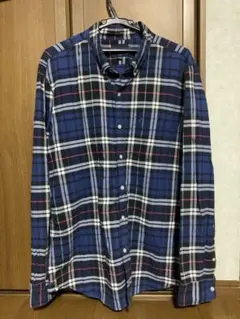 ❣️人気❣️AMERICAN EAGLE ネイビー系チェックシャツ XL