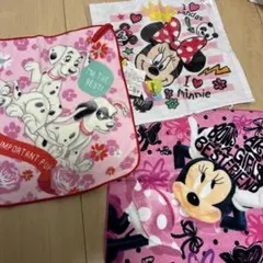 Disney ディズニー ループタオル 3枚セット まとめ売り ミニー 101