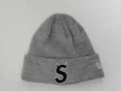 【極美品】　Supreme × New Era　ツノ S Logo　Beanie