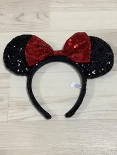 ディズニー カチューシャ スパンコール ミニー