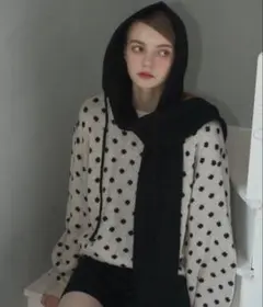 birthday room フードニットマフラー　knit scarf