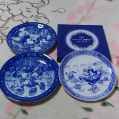 【ミッキーマウス】プレート3枚【1997年・2010年・2012年】