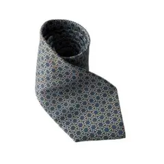 HERMES エルメス ネクタイ シルク フランス製 総柄7568 SA