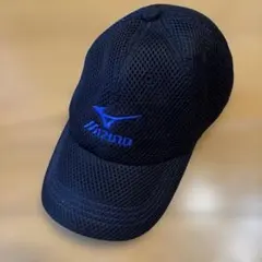 MIZUNO キッズ ジュニアキャップ メッシュ ブラック（52-56cm）のサムネイル