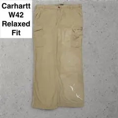 カーハート カーゴパンツ w42 l32 ベージュ カーキ ペンキ ペイント