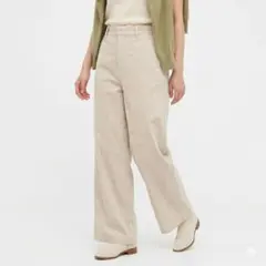 GU【L】コーデュロイパンツ ウエストゴム 裏地付き