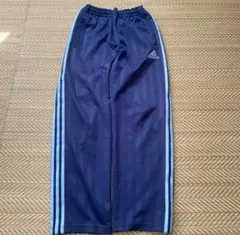 00s adidas トラックパンツ　ネイビー　L
