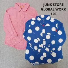 JUNKSTORE　ジャンクストア　シャツ　2枚セット　まとめ売り　ドット