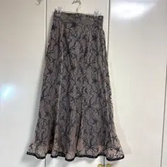 配色レース♡マーメイドスカート