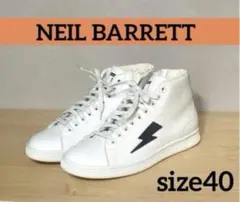 【最終価格】NEIL BARRETT ホワイト スニーカーのサムネイル