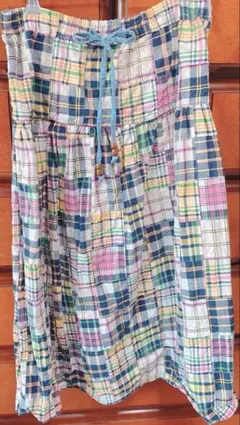 パッチワーク ロング スカート