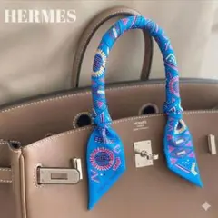 a64【未使用級】HERMES エルメス ツイリー ケリー・アン・ペルル ブルー 2026年最新】kelly en perlesの人気アイテム - メルカリ