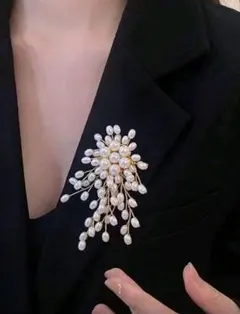 【ラスト一点】パールブローチ