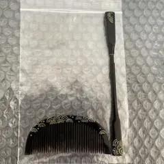 鼈甲風櫛　かんざしセット