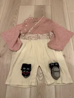 和風デザイン ベビー服 ロンパース