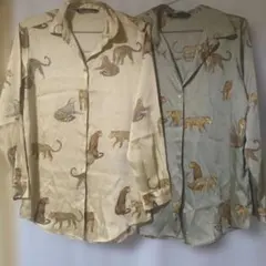 ZARA ヒョウ柄 長袖シャツ 2色セット