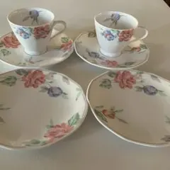 NIKKO PERCEPTION CHINA カップ＆ソーサー 2客皿2枚セット